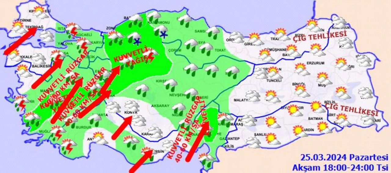 Şemsiyesiz çıkmayın! Fırtına ve şiddetli yağış... İstanbul, Ankara, İzmir ve il il 25 Mart hava durumu