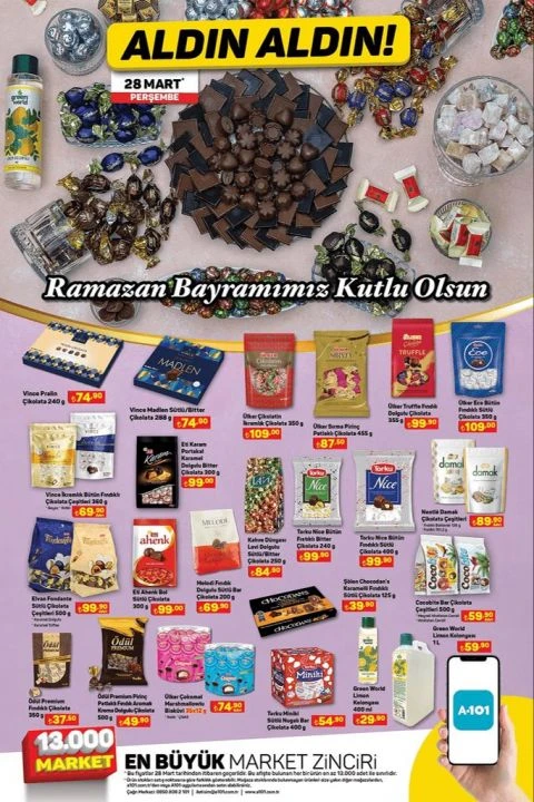 A101'de bayram başladı! Nostalji bayram şekerleri raflarda... Kent ve Ülker şekerleri 60 TL'den başlıyor - 1. Resim