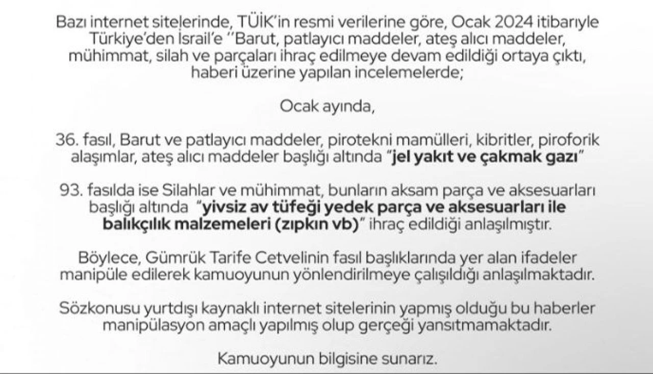 İsrail ile iş birliği iddialarına MSB'den yalanlama  - 1. Resim
