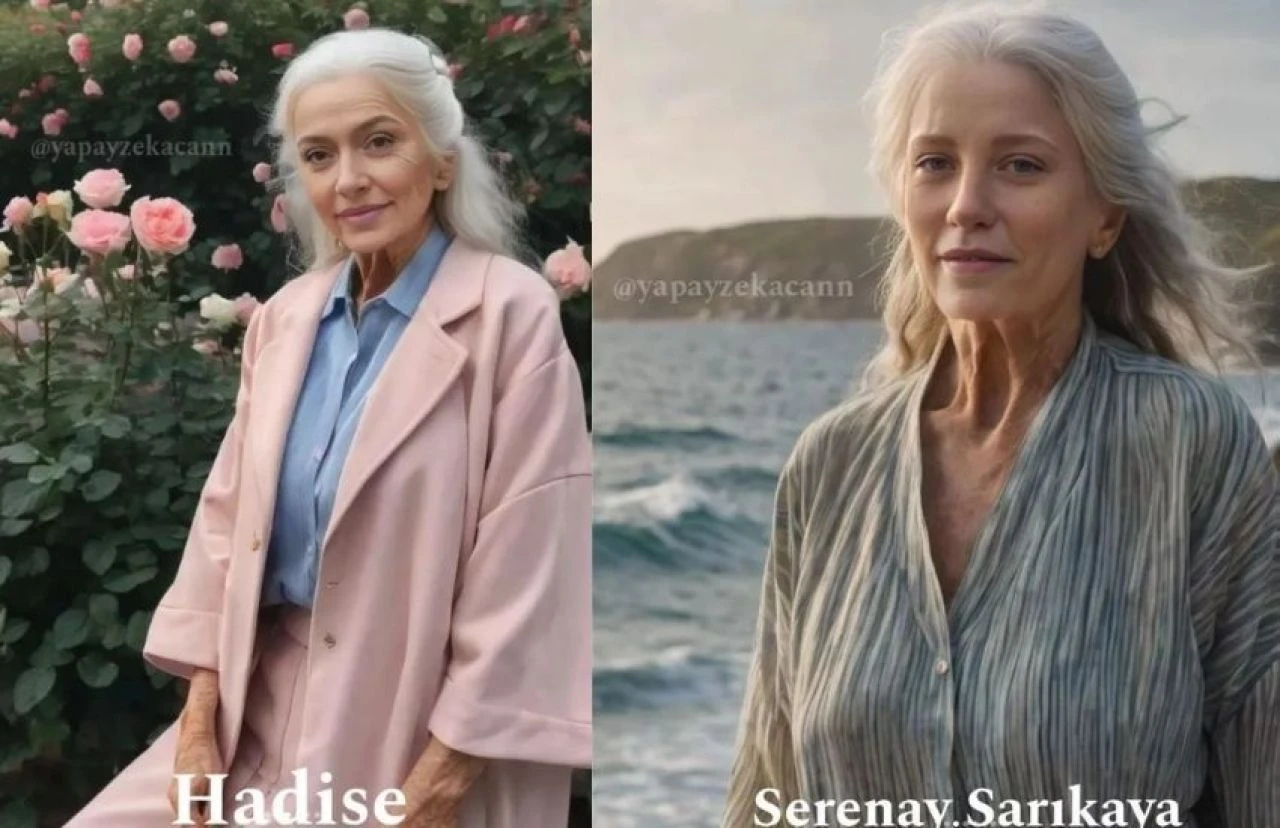 Ünlüler bu kez de yapay zekayla yaşlandı! Ajda Pekkan ise yine yaş almadı