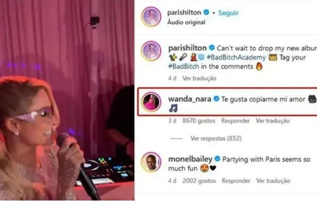 Mauro Icardi'nin eşi Wanda Nara bu kez Paris Hilton'a sataştı - 1. Resim