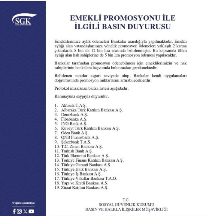 Son dakika: Emekliler dikkat! Promosyonlarla ilgili flaş gelişme - 1. Resim