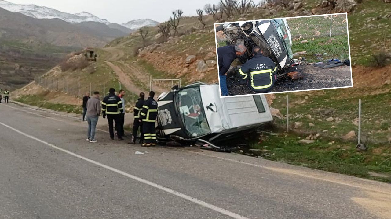 Siirt&#039;te feci kaza: Ölü ve yaralılar var!