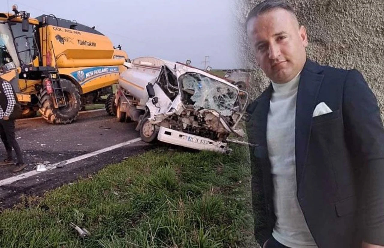 Diyarbakır'da feci kaza! Tanker biçerdöverle çarpıştı: Ölü ve yaralı var!