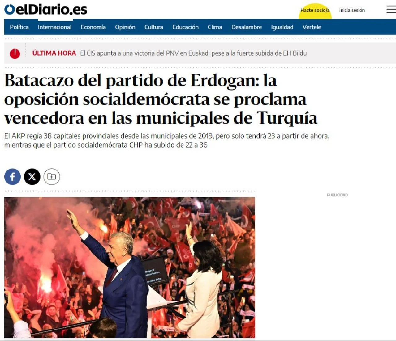 Seçim sonrası İspanyol basını Yeniden Refah'a dikkat çekti - 2. Resim