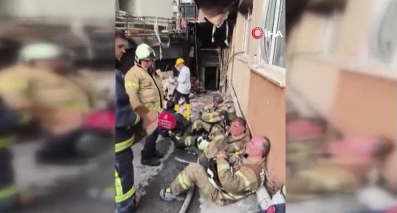 Beşiktaş'taki gece kulübü yangınından dehşete düşüren kareler!