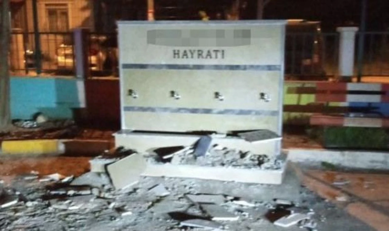 Okula yaptırılan hayrat çeşme dehşet saçtı! 7 yaşındaki Eymen altında kaldı