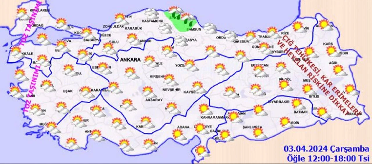 Meteoroloji'den 3 Nisan Çarşamba hava tahmin raporu! Bugün hava nasıl olacak? İstanbul, Ankara, İzmir ve il il hava durumu