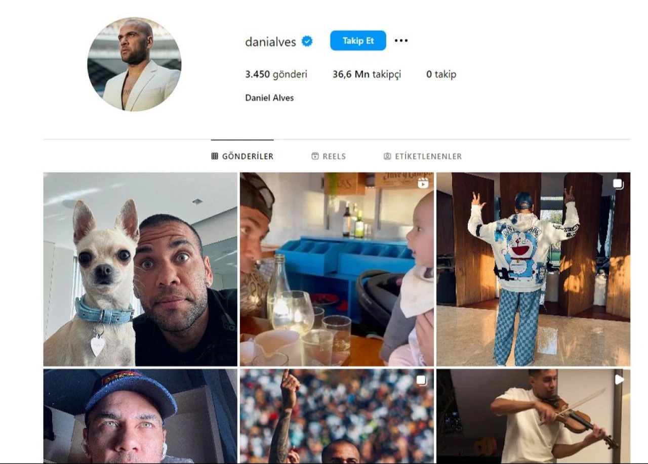 Dani Alves hapisten çıktıktan sonra herkesi sildi