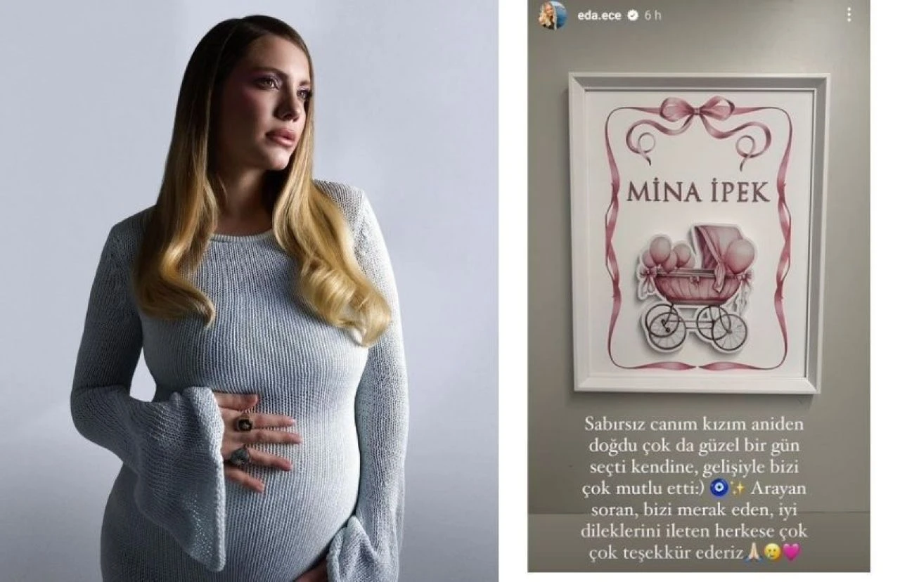 Eda Ece'den anne olduktan sonra ilk paylaşımı