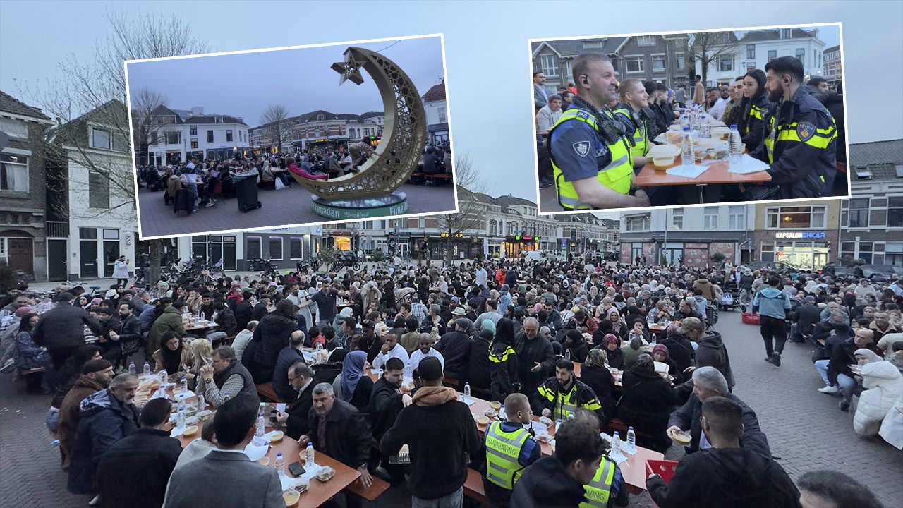 Hollanda&#039;da Ramazan coşkusu: 1500 kişilik sokak iftarı