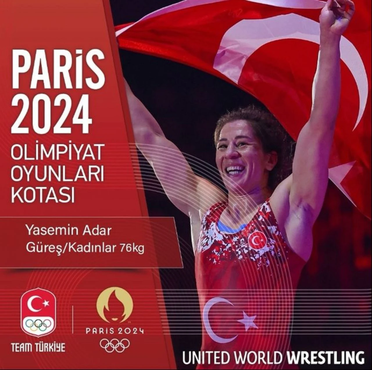 Milli güreşçi Yasemin Adar Yiğit 2024 Olimpiyat biletini aldı