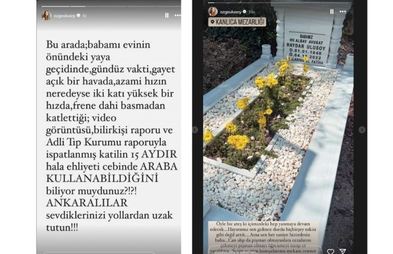 Babasını kazada kaybetmişti! Özge Ulusoy'dan babasının mezarı başında sitem dolu sözler