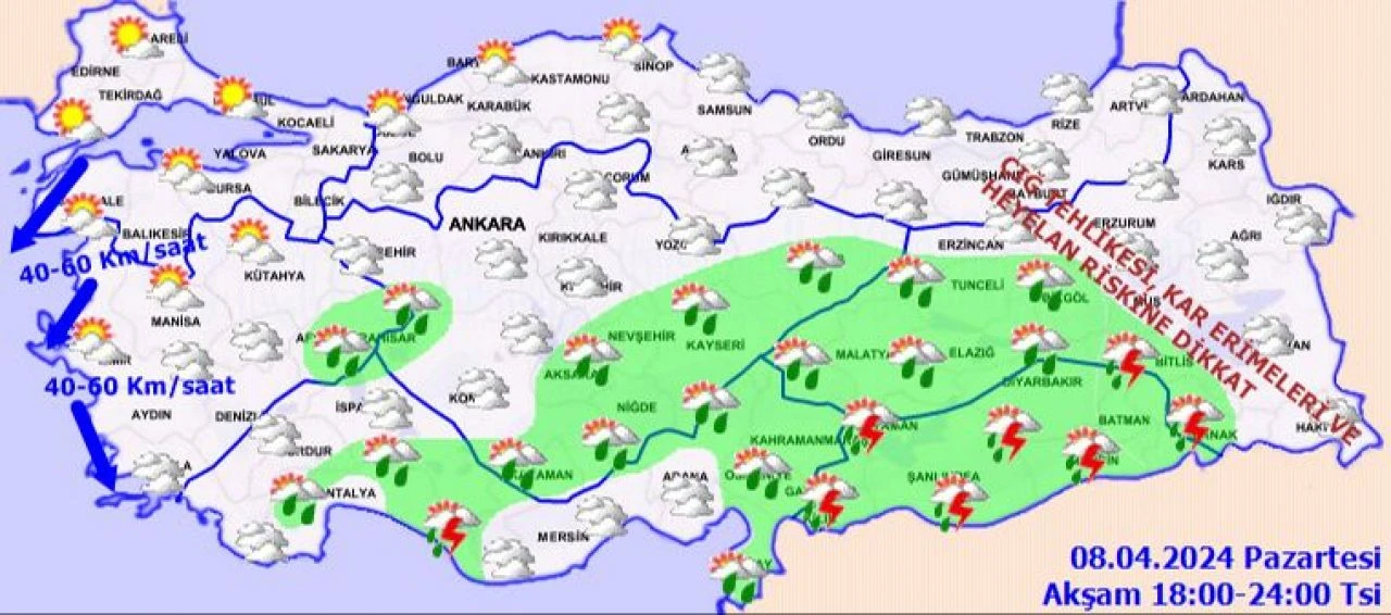 Bugün hava nasıl olacak? Meteoroloji'den yağış ve sel baskını uyarısı... İstanbul, Ankara, İzmir ve il il 8 Nisan hava durumu