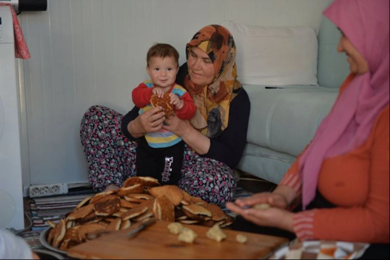 Kahramanmaraş'taki konteyner kentlerde bayram hazırlığı