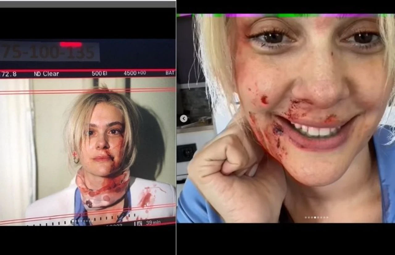 Bergüzar Korel Düğüm dizisinin kamera arkası görüntülerini yayınladı! Takipçileri panikledi - 1. Resim