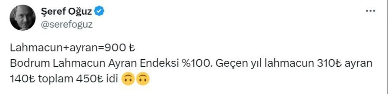 Bodrum sezonu zamlı açtı, lahmacun dudak uçuklatıyor! Ünlü ekonomistten endekse 'yerli' yorum geldi