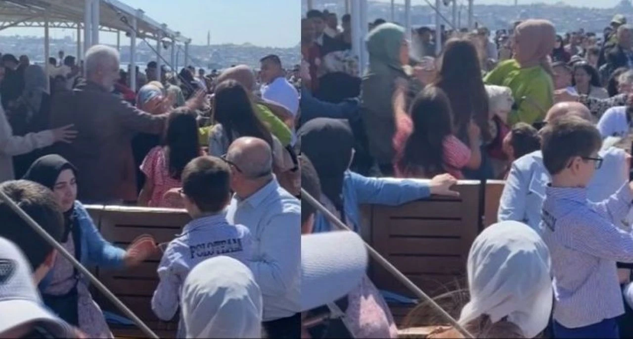 Üsküdar vapurunda biber gazlı kavga! Kadınlar birbirine girdi  - 1. Resim