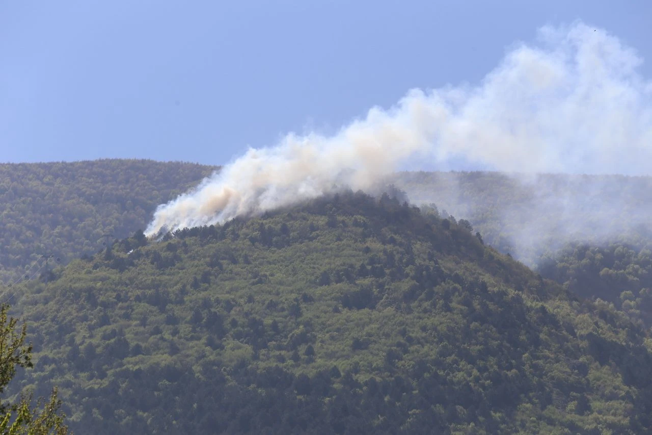 Bursa'da yangın: Ekipler müdahale ediyor - 1. Resim