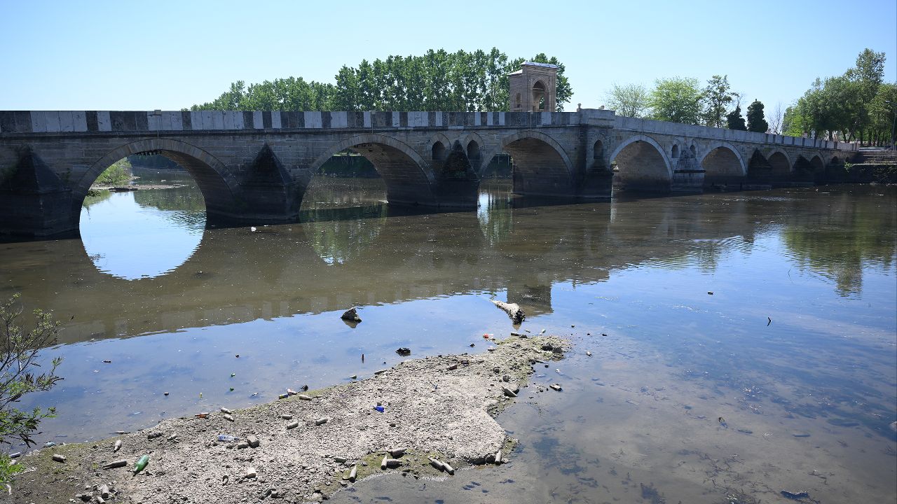 Bahar ayında böylesi görülmemişti! Tunca Nehri&#039;nde balıklar zor durumda