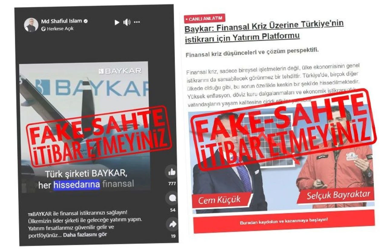 Baykar’dan dolandırıcılık uyarısı: Sahte ilan ve haberlere itibar etmeyin - 2. Resim