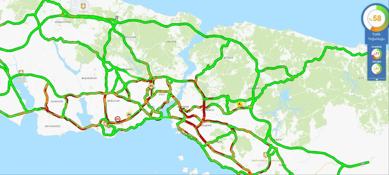 Bayram tatilinin ardından İstanbul'da trafik yoğunluğu - 2. Resim