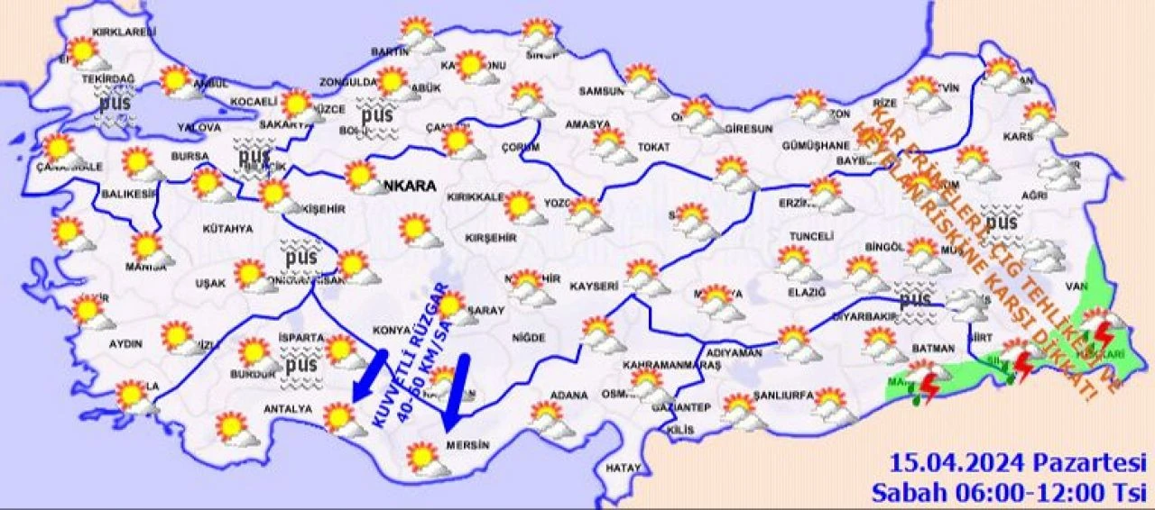 Bugün hava nasıl olacak? Meteoroloji'den iki il için sağanak uyarısı! İstanbul, Ankara, İzmir ve il il 15 Nisan hava durumu