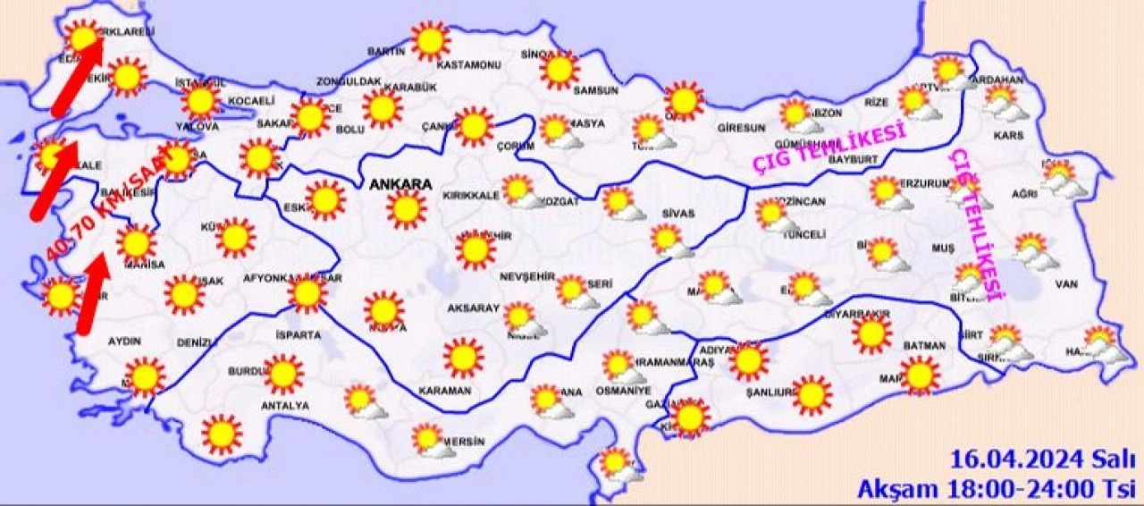 Bakan Özhaseki uyarmıştı! Meteoroloji'den beklenen rapor geldi... 16 Nisan 2024 İstanbul, Ankara, İzmir ve il il hava durumu - 3. Resim