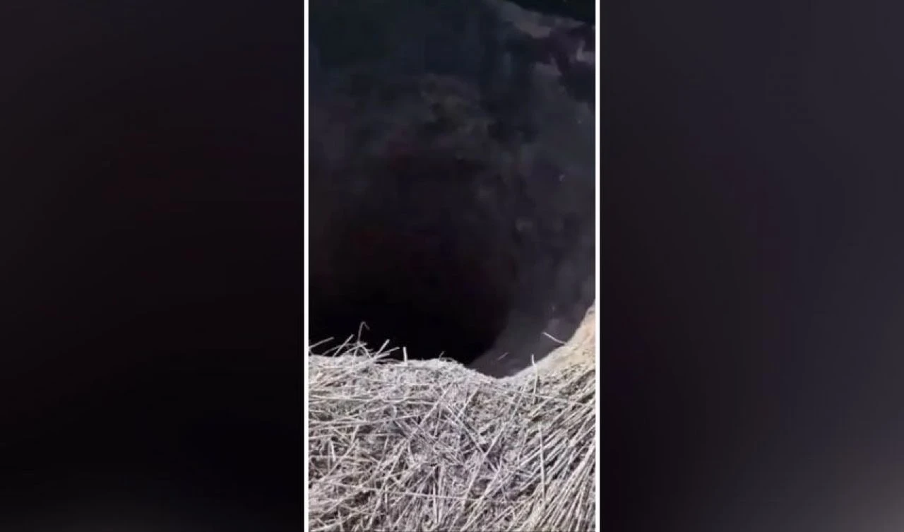 Bir anda metrelerce uzunlukta delik açıldı! Yetkililer harekete geçti - 1. Resim