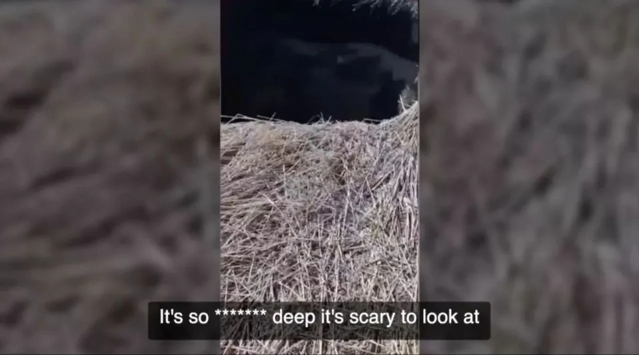 Bir anda metrelerce uzunlukta delik açıldı! Yetkililer harekete geçti - 3. Resim