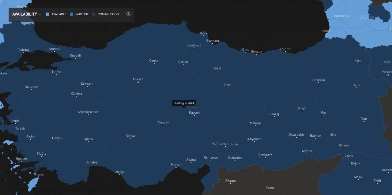Harita güncellendi: Starlink Türkiye için tarih verildi! Fiyatı ne kadar olacak? - 1. Resim