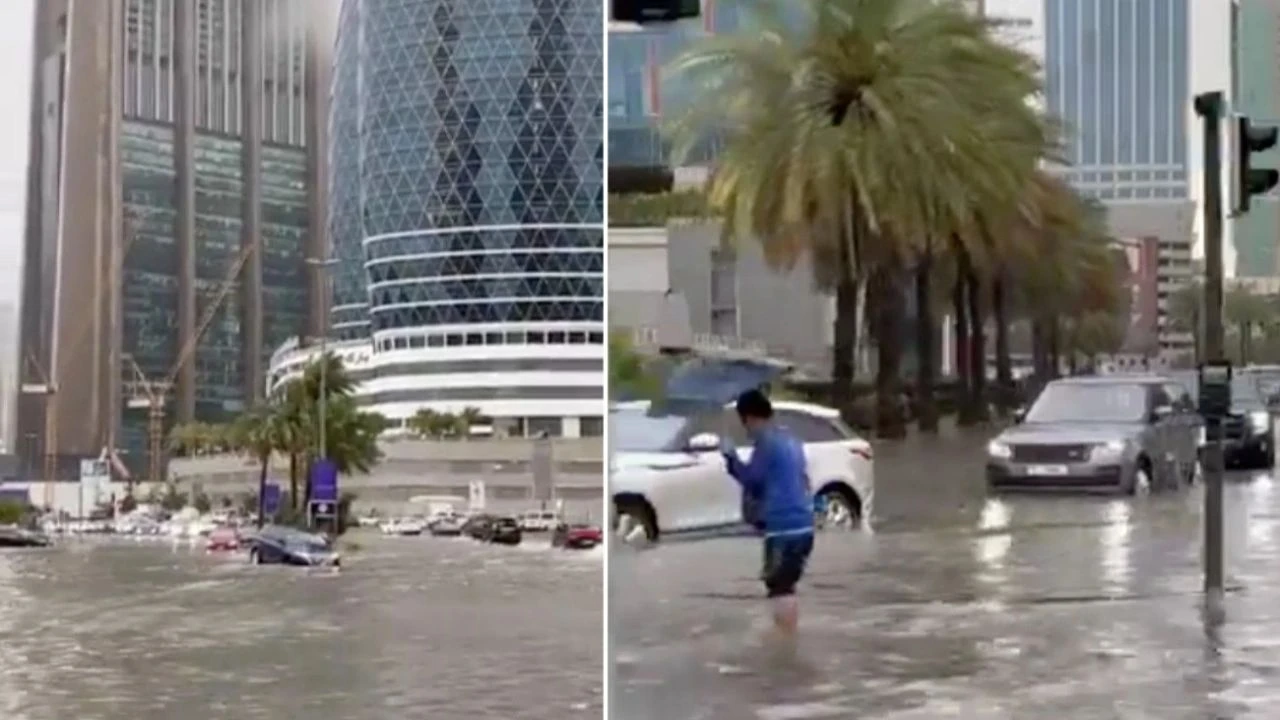 Dubai'yi sel vurdu ortaya ilginç görüntüler çıktı - 2. Resim