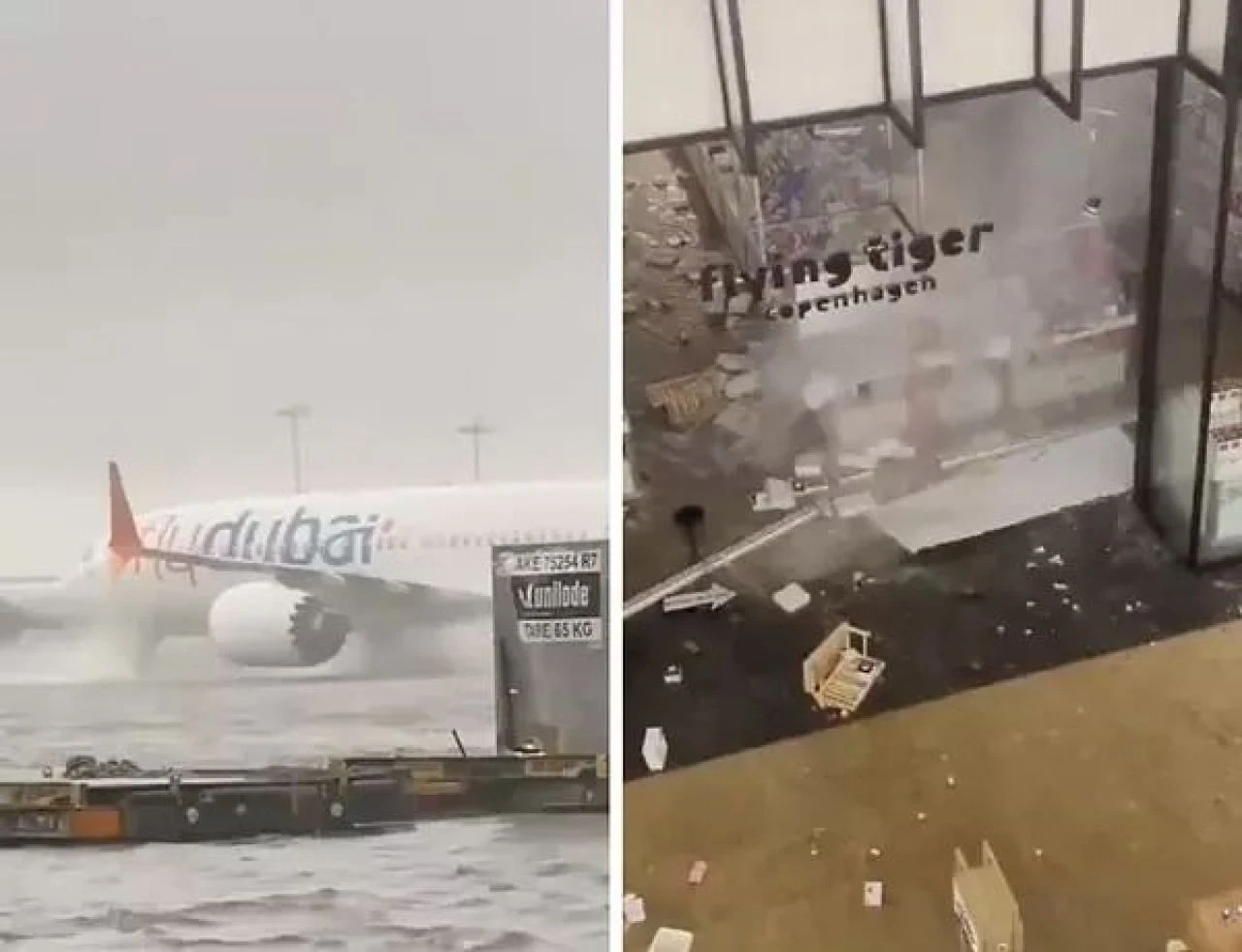 Dubai'yi sel vurdu ortaya ilginç görüntüler çıktı - 1. Resim