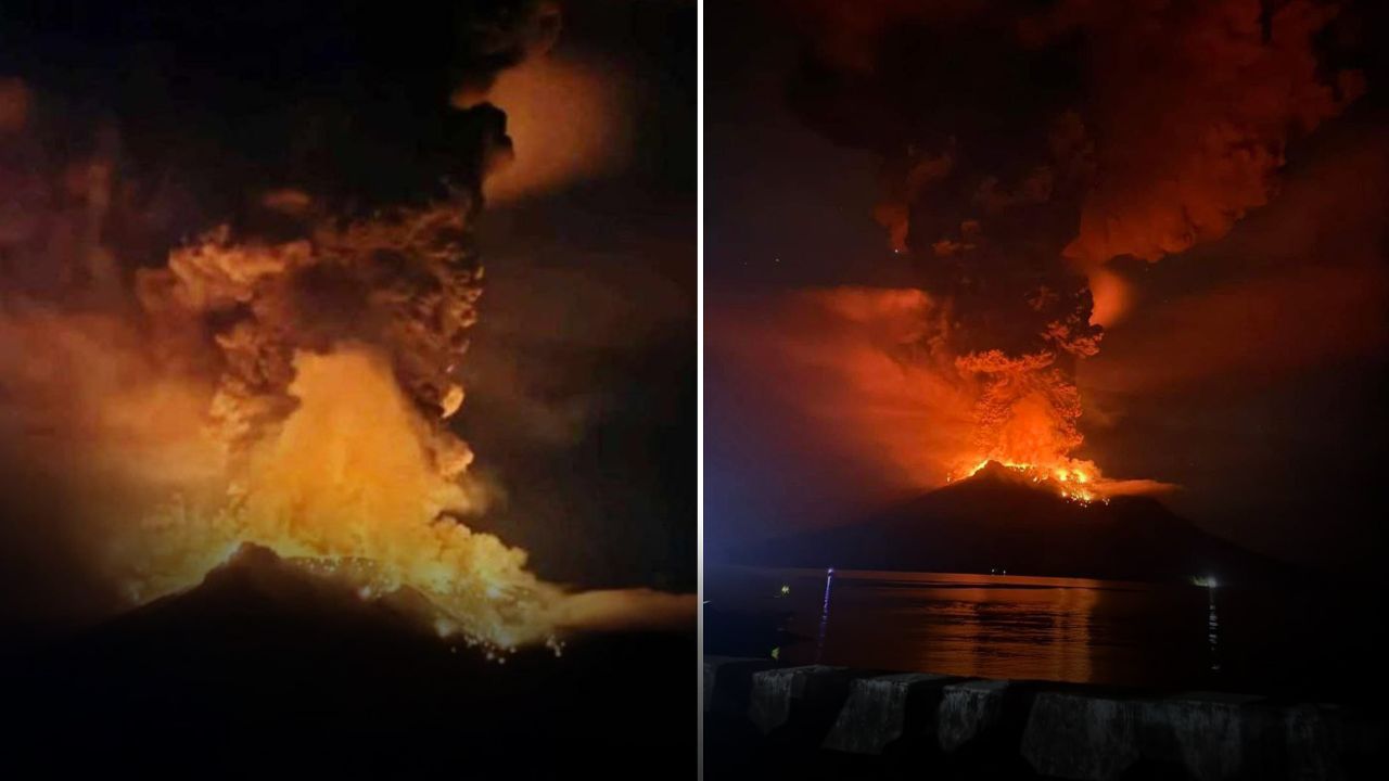 Endonezya’daki Ruang Yanardağı patladı: Yüzlerce kişi tahliye edildi