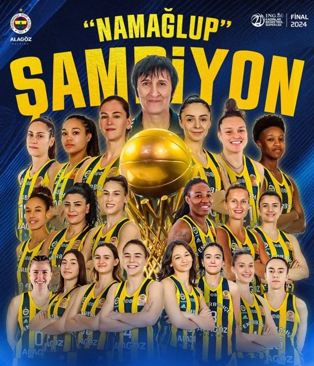 Kadınlar Basketbol Süper Ligi'nde şampiyon Fenerbahçe!