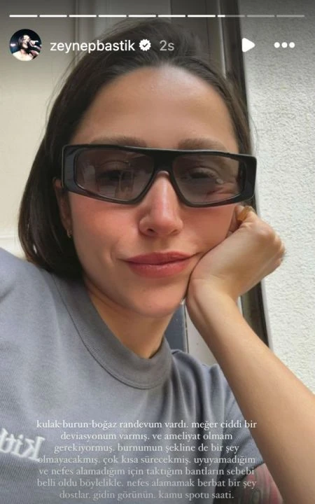 Zeynep Bastık deviasyonu olduğunu ve ameliyat olacağını açıkladı