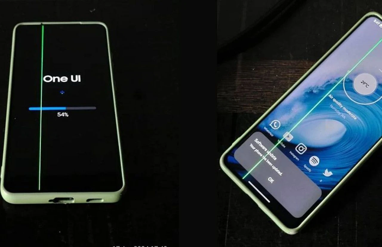 Samsung Galaxy S21 'yeşil' hata! Ekranda görüldü - 1. Resim