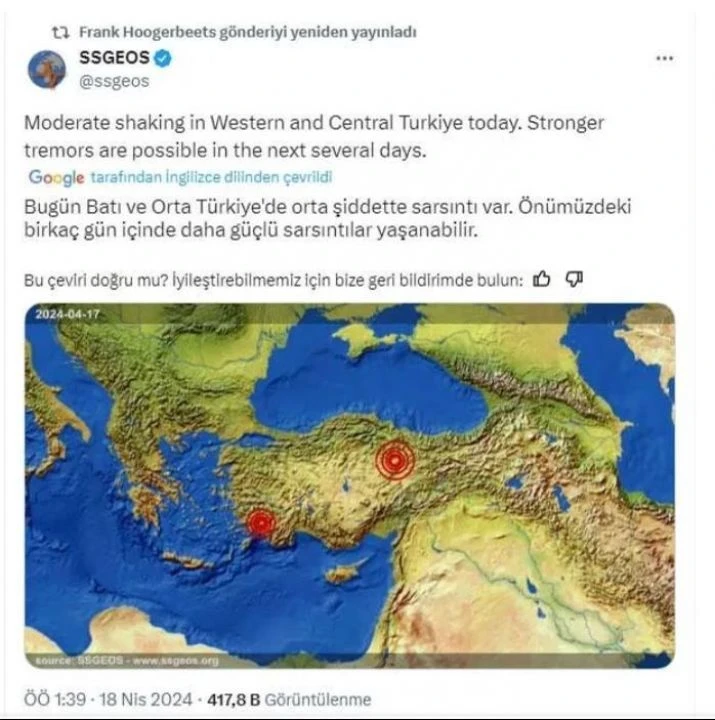 Tokat depreminden bir saat önce uyarmıştı! Nokta atışı bildi