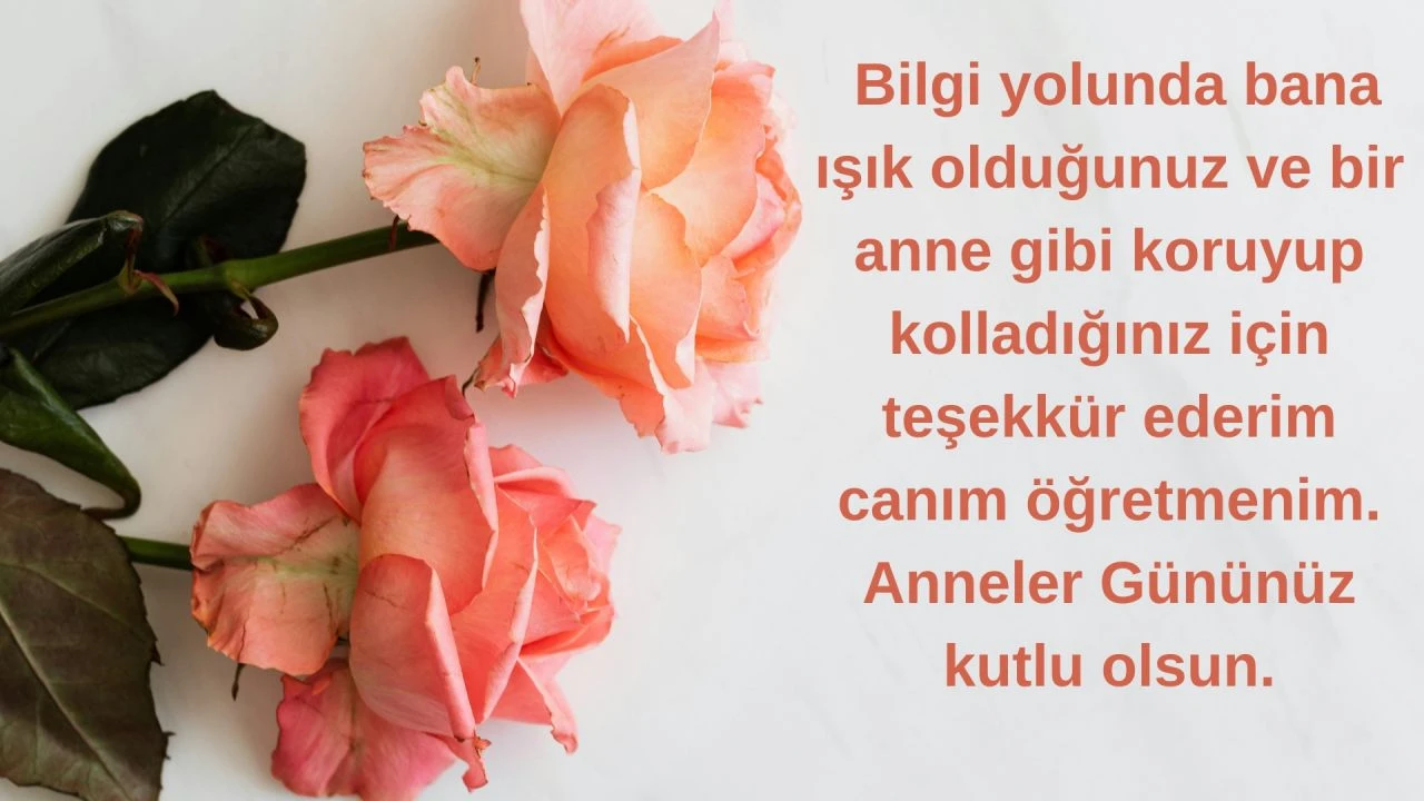 Anneler Gününde ablaya ve öğretmene gönderilecek en anlamlı mesajlar