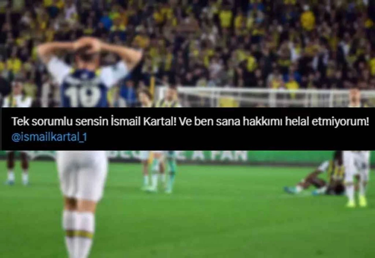 Fenerbahçeli taraftarlar elenmenin faturasını İsmail Kartal'a kesti: Hayallerimizi yıktın - 4. Resim