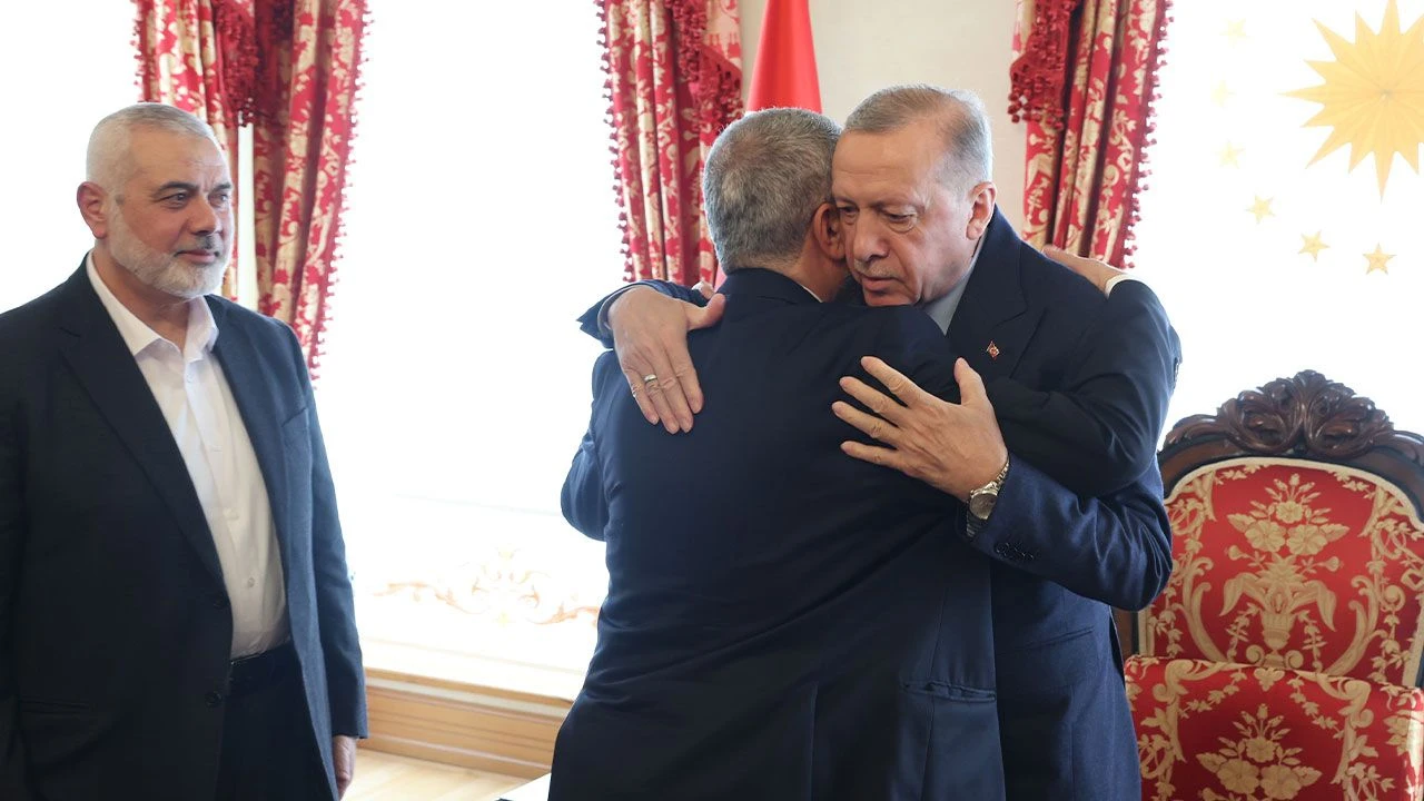 Cumhurbaşkanı Erdoğan, Hamas lideri İsmail Haniye'yi kabul etti - 2. Resim