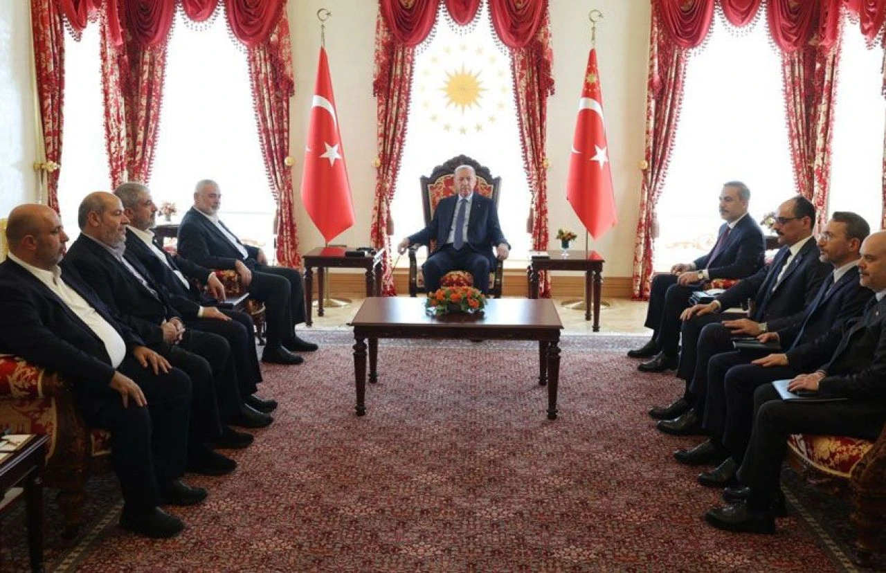 İşte görüşmeden öne çıkan notlar! Cumhurbaşkanı Erdoğan Heniyye ile görüştü - 2. Resim