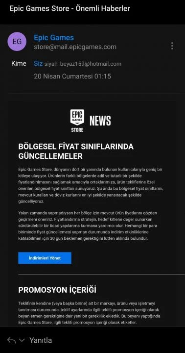 Son kale de düşüyor: Epic Games'ten tüm oyunlara zam sinyali - 1. Resim