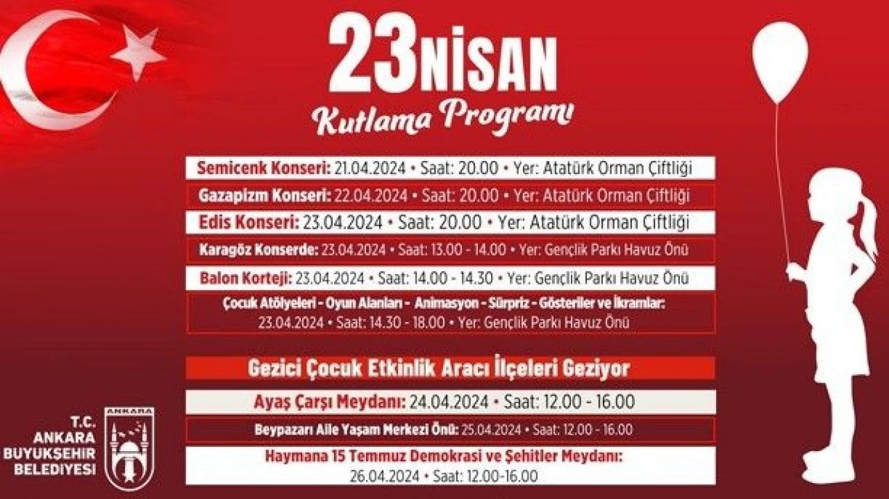 23 Nisan Salı günü yapılacak olan konserler ve yerleri - 2. Resim