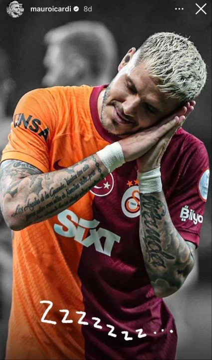 Fenerbahçe puan kaybetti! Mauro Icardi'den olaylı gönderme - 1. Resim