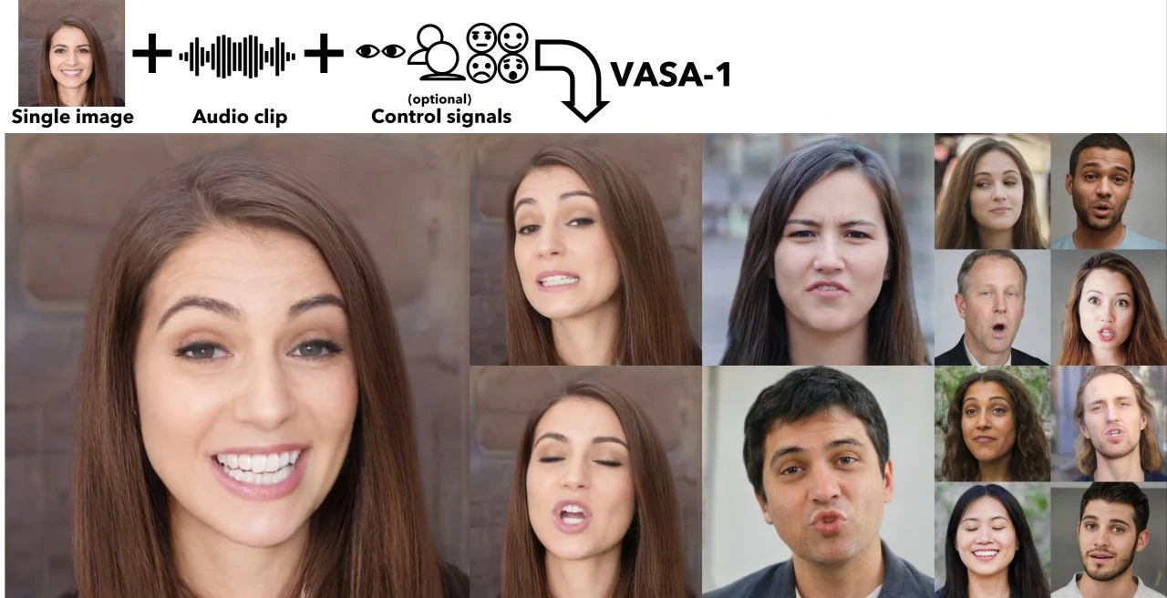 VASA-1: Microsoft'un deepfake video üreten yapay zeka uygulaması tanıtıldı