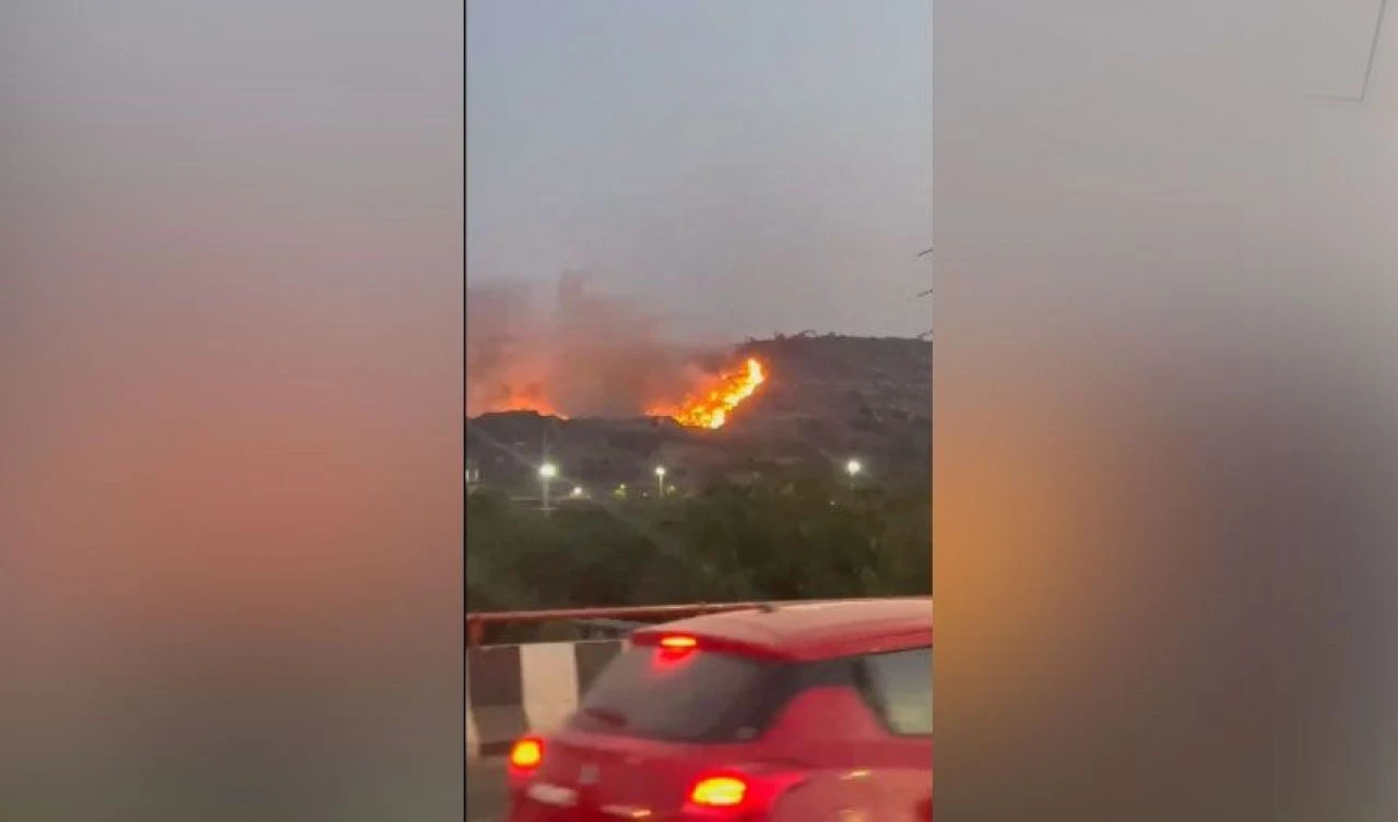 Çöp dağında yangın! Halk zehirli havayı soluyor, ciddi sağlık sorunları kapıda - 1. Resim