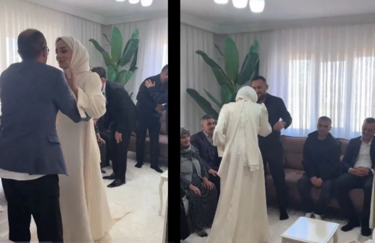 Ünlü fenomenin kız isteme töreninde gergin anlar! Ailesinden değil komşularından istediler - 1. Resim