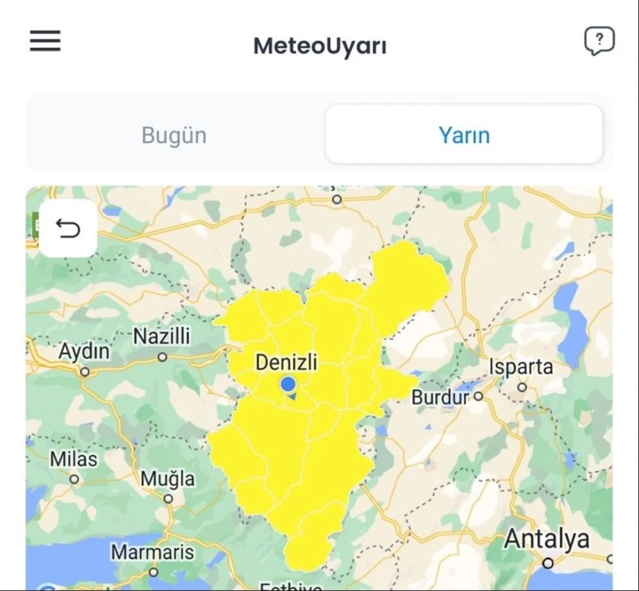 Meteoroloji Denizli için vatandaşları uyardı: Dikkatli ve tedbirli olun