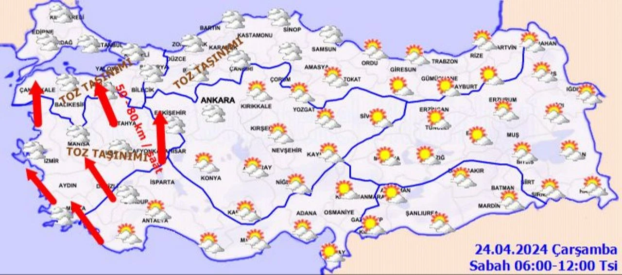 Meteoroloji’den 24 Nisan Çarşamba hava durumu raporu! Fırtına ve sağanak uyarısı